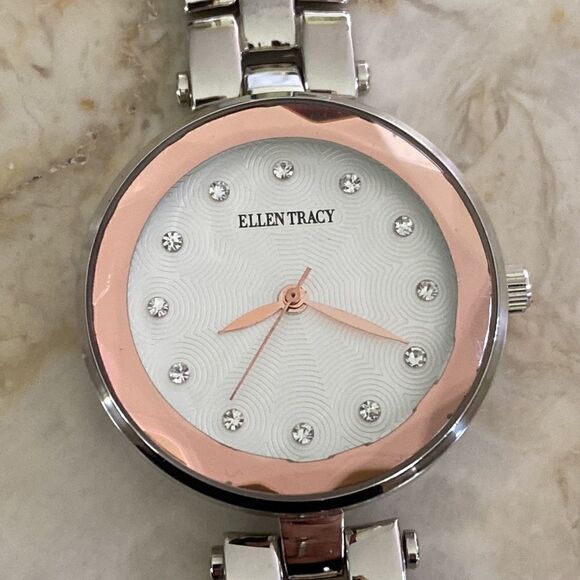 Ellen Tracey Stainless Steel & Crystal Watch - Picture 3 of 10